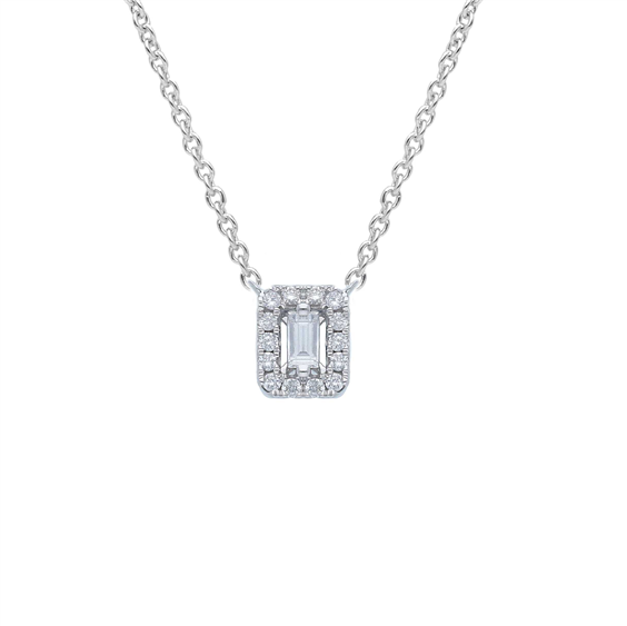 Collana Babila Milano Donna in Oro bianco Diamante 0.15 Ct 293189BB - 293189BB
